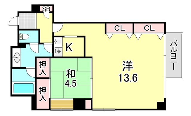 ルーア芦屋の間取り