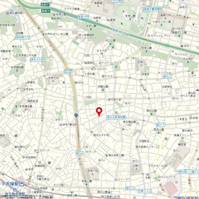 トップ下赤塚第二の地図