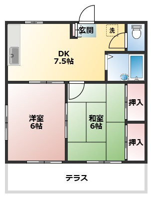 ファミール若宮の間取り