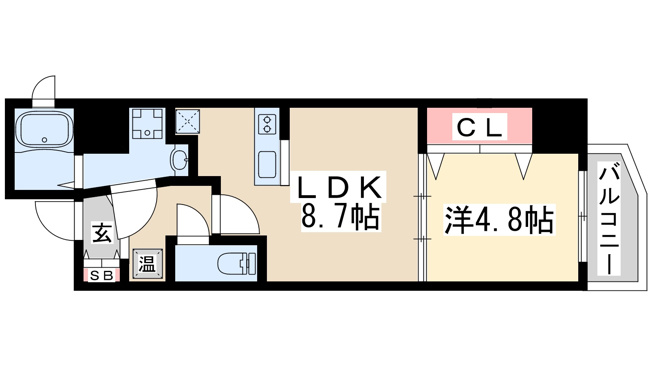 【間取り】 | セレニテ江坂四番館