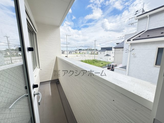 所沢市北秋津・全4棟　新築一戸建　1号棟　～全館空調搭載～のバルコニー