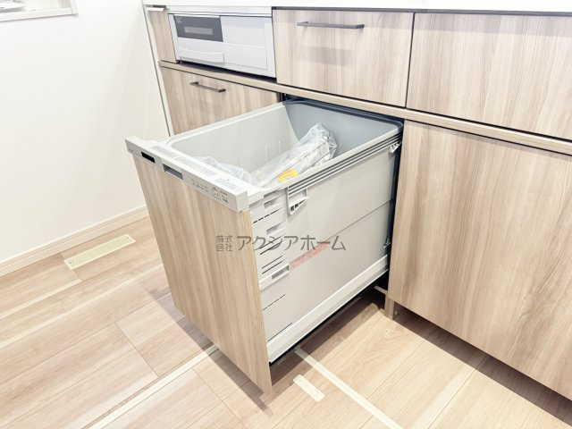 所沢市北秋津・全4棟　新築一戸建　1号棟　～全館空調搭載～のキッチン|便利な食洗機付き