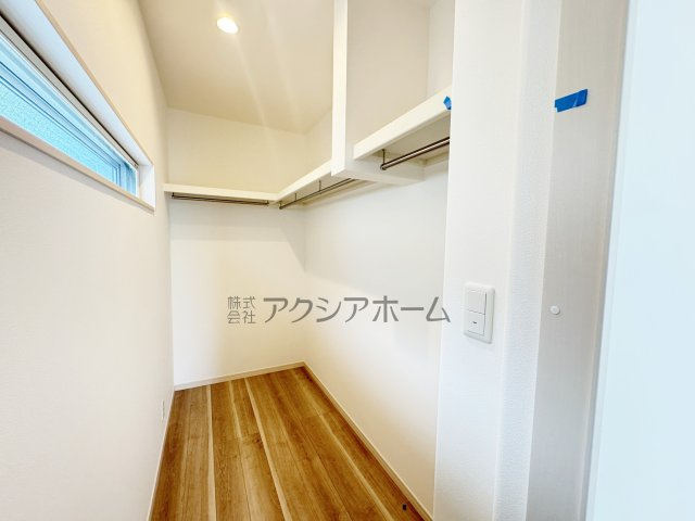 所沢市北秋津・全4棟　新築一戸建　1号棟　～全館空調搭載～の収納|洋室　7.0帖のウォークインクローゼット