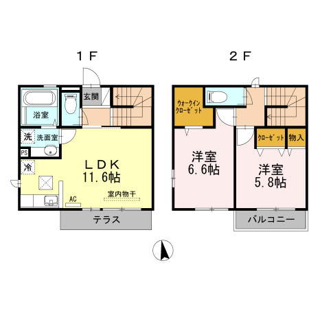 ☆２LDK間取り図☆