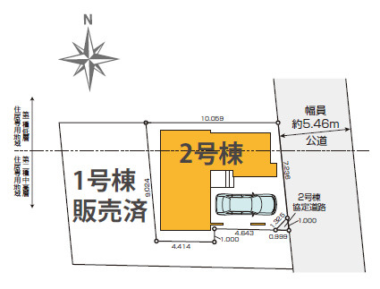 杉並区上井草2丁目　23帖超LDK　省エネZEH水準邸宅の区画図