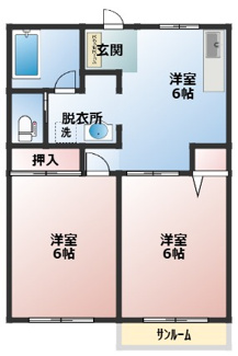 【間取り】 | フラット吉島台