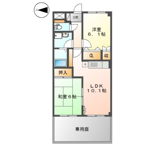 【間取り】 | さくら荘（Ｆｌａｔ　Ｃｈｅｒｒｙ）