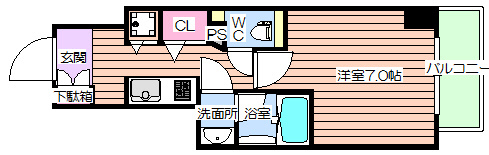 【間取り】 | エスライズ東天満