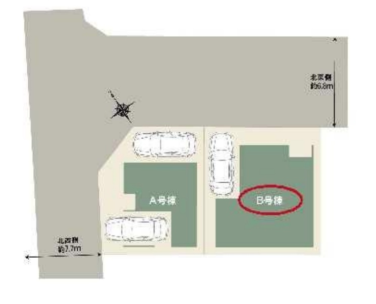 草津市平井　新築一戸建ての区画図|全２区画