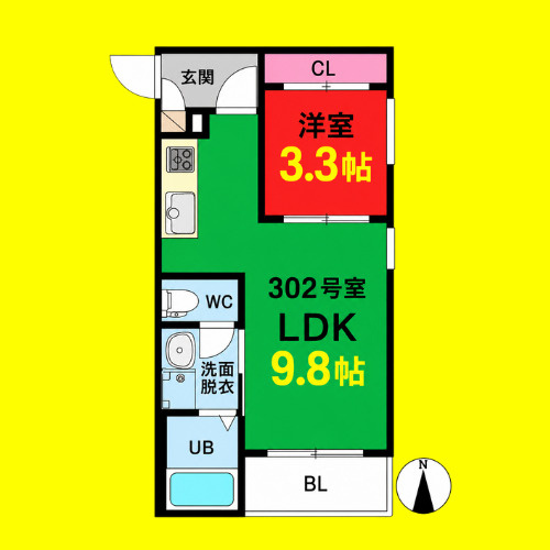 REGALEST中村公園西　名古屋市賃貸　仲介手数料無料の間取り