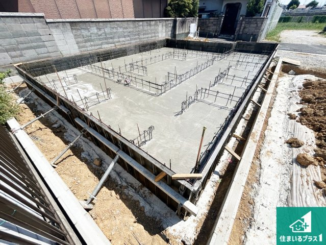 堺市東区高松　第4期　新築一戸建ての外観|現在の進捗状況です！順調に作業進行中、完成が待ち遠しいです！詳細の間取り等、お気軽にお問い合わせください！