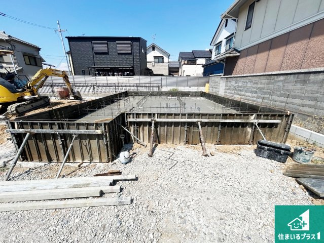 堺市東区高松　第4期　新築一戸建ての外観|現在建築中！落ち着いた街並みで新生活を始めることが出来そう！周辺の物件も併せてご紹介させて頂きます！