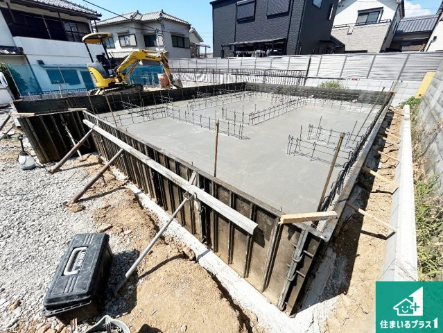 堺市東区高松　第4期　新築一戸建ての外観|現在の進捗状況です！順調に作業進行中、完成が待ち遠しいです！詳細の間取り等、お気軽にお問い合わせください！