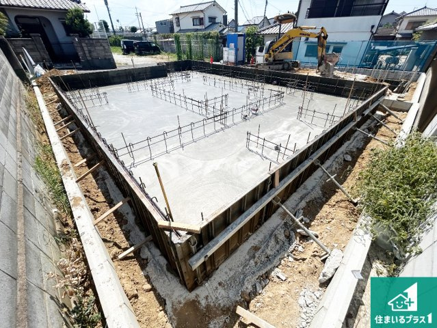 堺市東区高松　第4期　新築一戸建ての外観|現在建築中！落ち着いた街並みで新生活を始めることが出来そう！周辺の物件も併せてご紹介させて頂きます！
