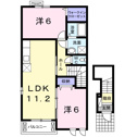 【間取り】 | きれいな２ＬＤＫのお部屋です！