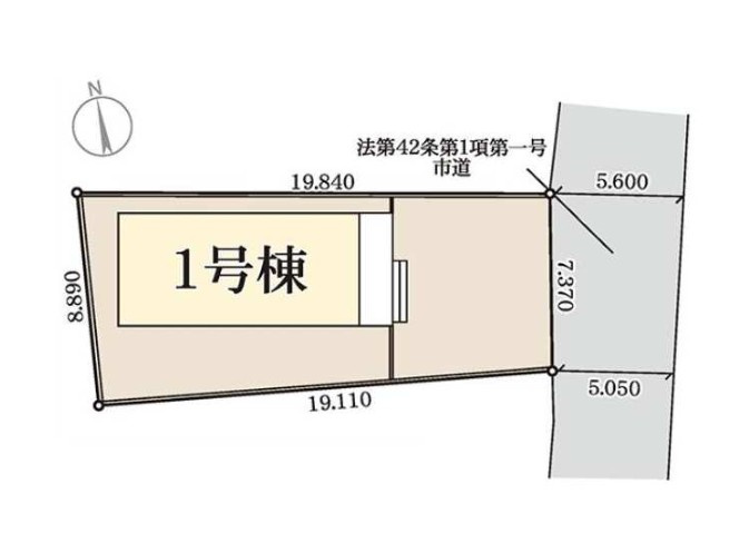 藤岡市藤岡第13（全1棟）1号棟の区画図