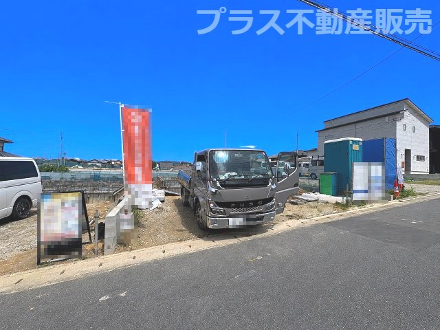 【外観】 | 福岡市南区老司3丁目6期　2号棟（全2棟）【仲介手数料無料・0円】 | 現地写真。プラス不動産販売なら、現場の全ての棟をまとめてご見学頂けます。
