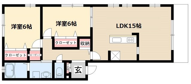 ユリ・コート亀の井の間取り