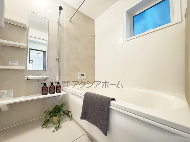 所沢市北秋津・全4棟　新築一戸建　3号棟　～全館空調搭載～の浴室|1坪サイズ・浴室乾燥機付ユニットバスで一日の疲れを癒しましょう♪