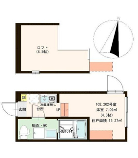 【間取り】 | ハーモニーテラス 中川
