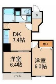 船橋市三咲４丁目のアパートの間取り