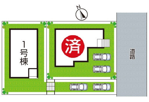 和泉市光明台　第1期　新築一戸建ての区画図|全2区画