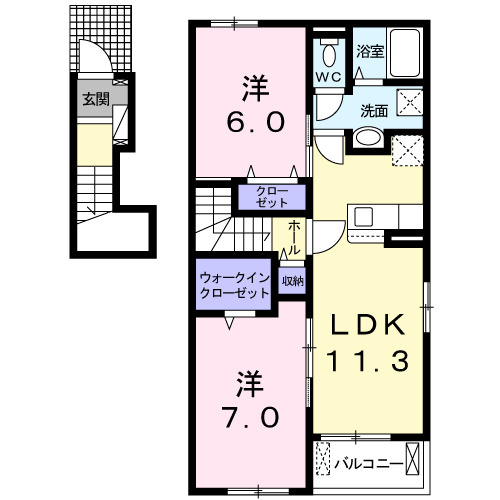 【間取り】 | ヨークパレス　５