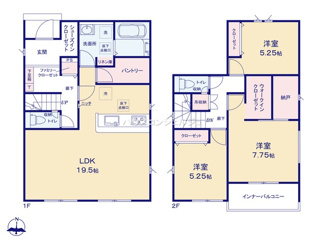 【間取り】 | 名古屋市中川区中島新町２丁目1401【仲介手数料無料】新築一戸建て　1号棟