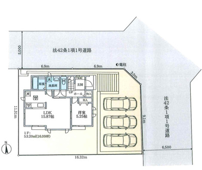 【区画図】 | 綾瀬市綾西5丁目 新築戸建て 全1棟【仲介手数料無料】 | 【仲介手数料無料でご紹介可能です】大樹不動産
