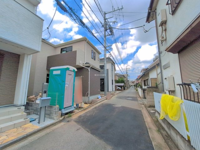 ふじみ野市上福岡４丁目の新築一戸建の前面道路含む現地写真|北東側約4mの前面道路