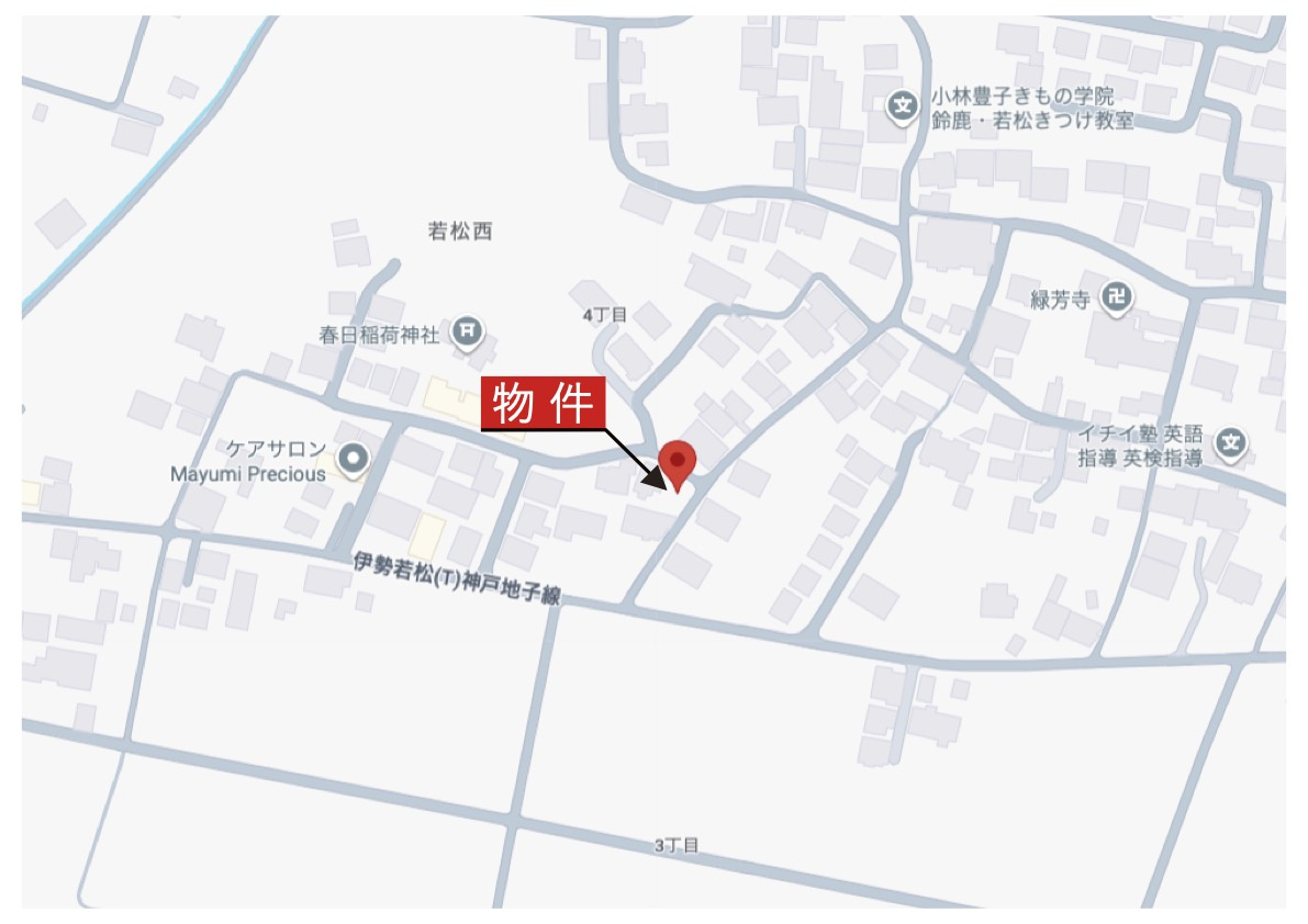 鈴鹿市若松西4丁目《1号棟》の地図|詳細Map