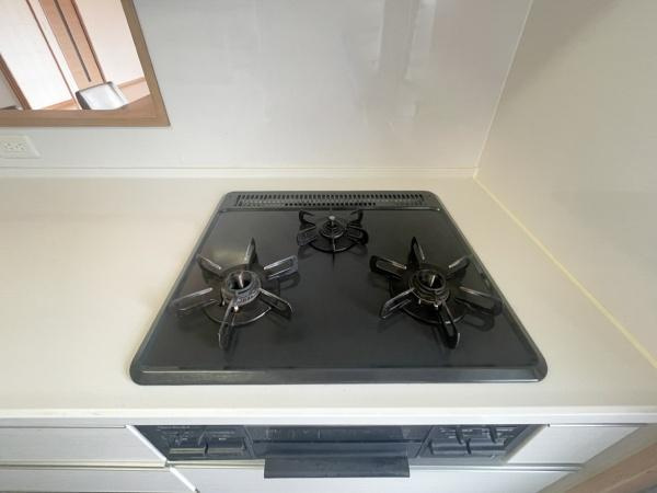 ウエストゲートのキッチン|収納力の高いキッチンで調理や片付けがスムーズに行えます。直線的なレイアウトで動線も良好です。自然光が入る窓があり明るい印象を与えます。作業スペースも確保されており家事がしやすい設計です。