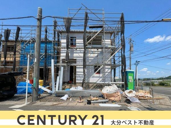 賀来南第1-2号棟の完成予想図|現地工事中写真(2026年6月撮影)