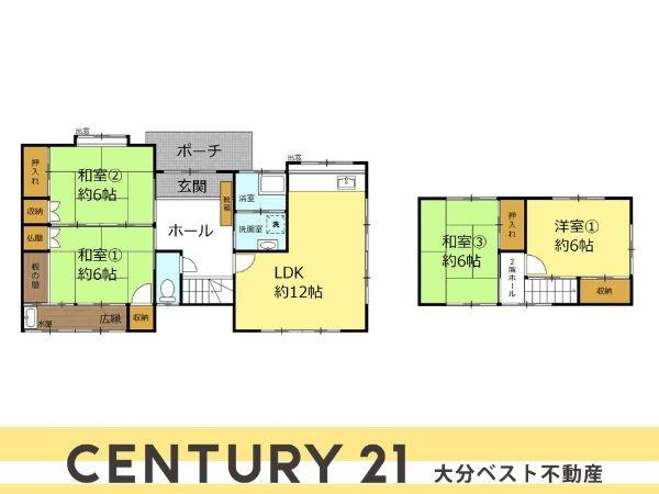 皆春　戸建ての間取り|※図面と異なる場合は現況を優先致します。