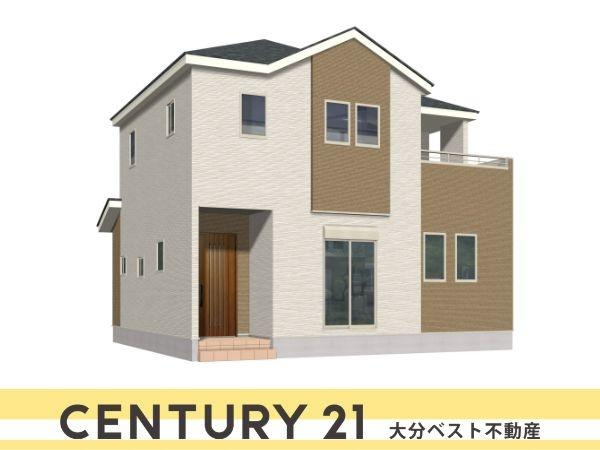 森町西3丁目1期1号棟の完成予想図|※外観パースはイメージです。