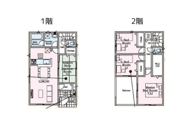 三佐第10-2号棟の間取り|※図面と現況が異なる場合は現況を優先させていただきます。