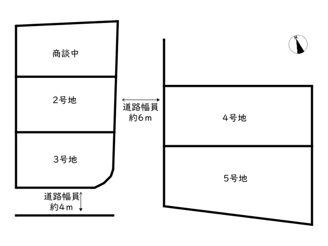 【区画図】 | 姫路市四郷町明田／分譲地5区画