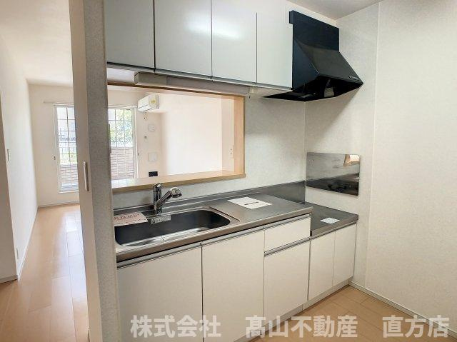北九州市八幡西区馬場山緑のアパートのキッチン