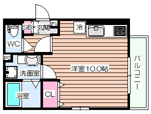 【間取り】 | ウエストアロー阿波座