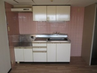熊本市中央区水前寺３丁目の賃貸マンションのキッチン