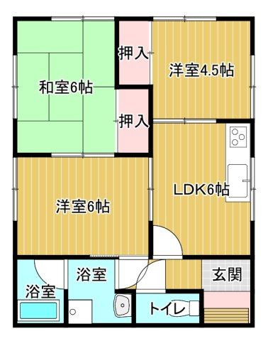 グレンツェン古賀の間取り