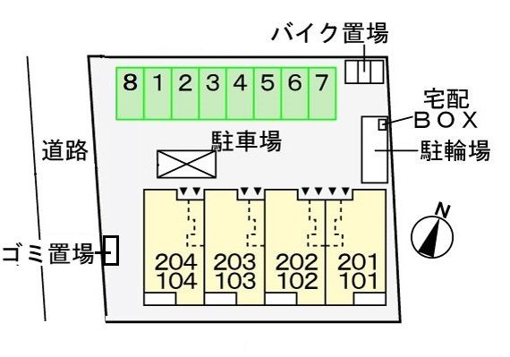 ティモアナⅠⅠの駐車場
