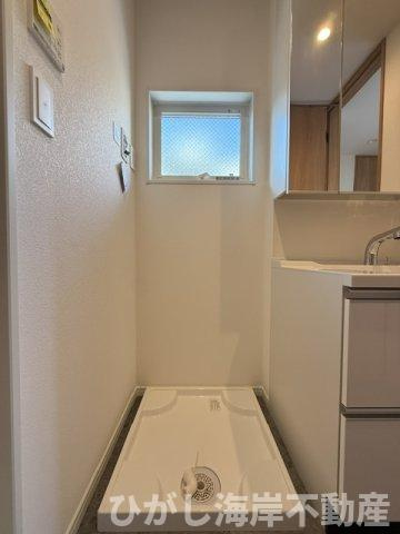 茅ヶ崎市東海岸南6丁目　新築戸建　全３棟のランドリースペース|洗濯機置場