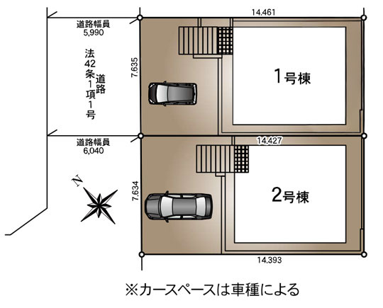 【多賀城市下馬】多賀城でお家買うなら地域密着≪ふじの不動産≫の区画図