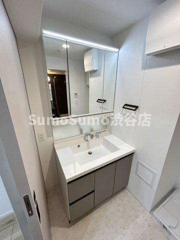 ロイジェント中目黒の洗面所|スペースが確保できる洗面所です