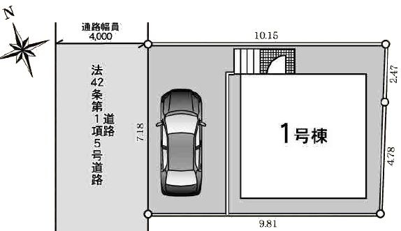 【区画図】 | 狛江市中和泉5丁目　新築戸建　全1棟