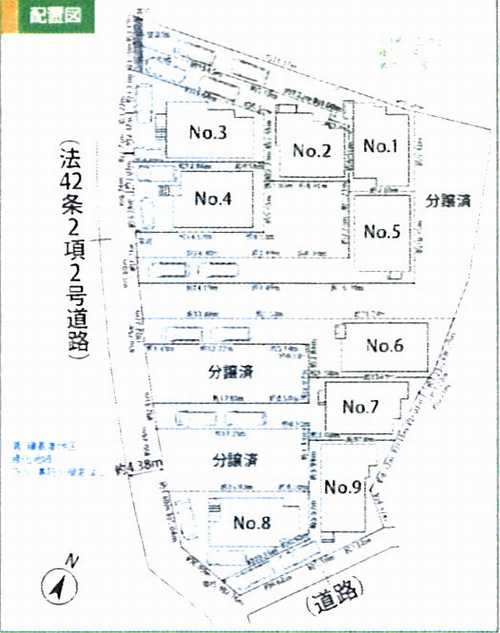 横浜市泉区新橋町6期　新築戸建全9棟　6号棟の区画図