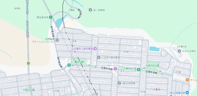 神戸市北区小倉台　第3期　新築一戸建ての地図