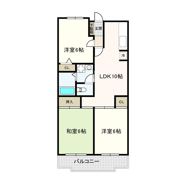 杉並区宮前２丁目の賃貸マンションの間取り
