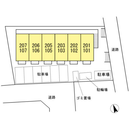 コーポラス泉の区画図